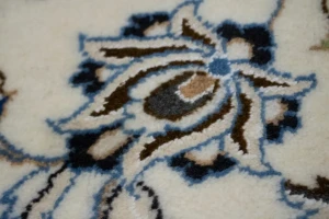 Cream Classic 7X7 Nain Persian Square Rug