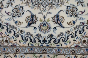 Cream Classic 7X7 Nain Persian Square Rug