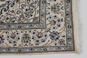 Cream Classic 7X7 Nain Persian Square Rug