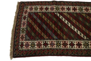 Tribal Geometric 3X10 Ghoochan Persian Runner Rug