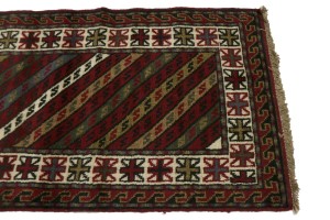 Tribal Geometric 3X10 Ghoochan Persian Runner Rug