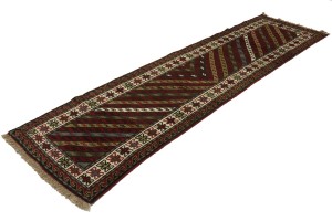 Tribal Geometric 3X10 Ghoochan Persian Runner Rug