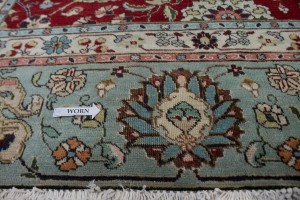 Vintage Red Traditional 9X13 Tabriz Persian Rug
