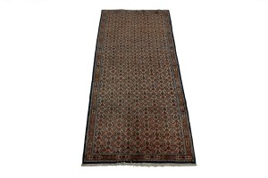 Semi Antique Allover Floral 3'4X8'5 Mood Persian Runner Rug