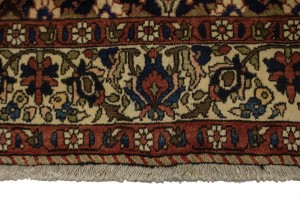Vintage Brownish Red Floral 7X11 Bakhtiari Persian Rug