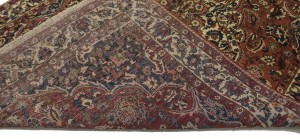 Vintage Brownish Red Floral 7X11 Bakhtiari Persian Rug