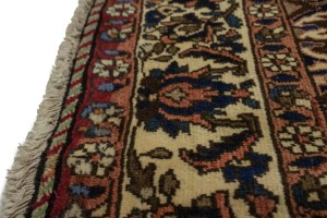 Vintage Brownish Red Floral 7X11 Bakhtiari Persian Rug