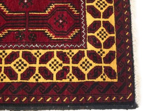 Vintage Red Tribal 3'6X6'5 Balouch Persian Rug