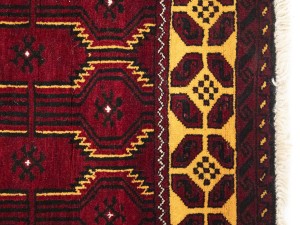 Vintage Red Tribal 3'6X6'5 Balouch Persian Rug