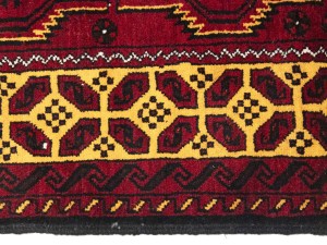 Vintage Red Tribal 3'6X6'5 Balouch Persian Rug