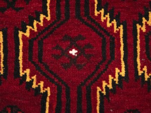 Vintage Red Tribal 3'6X6'5 Balouch Persian Rug