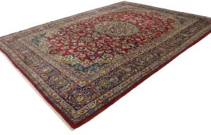 Vintage Red Traditional 10X13 Najafabad Persian Rug