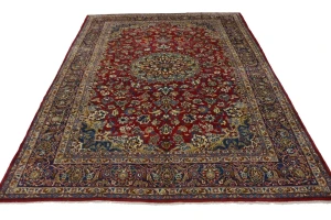 Vintage Red Traditional 10X13 Najafabad Persian Rug