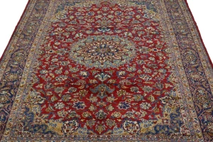 Vintage Red Traditional 10X13 Najafabad Persian Rug