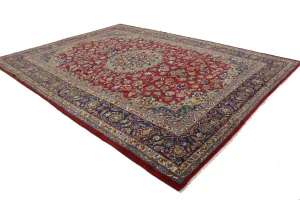 Vintage Red Traditional 10X13 Najafabad Persian Rug