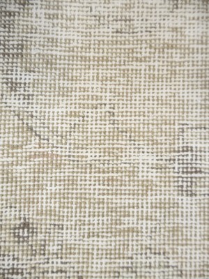 Antique Muted Beige Floral 9'7X12'2 Distressed Vintage Oriental Rug