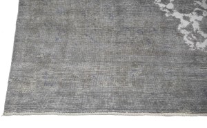 Antique Muted Cream Floral 9'4X11'8 Distressed Vintage Oriental Rug