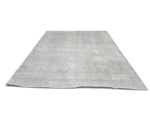 Antique Muted Beige Floral 8'2X11'6 Distressed Vintage Oriental Rug