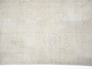 Antique Muted Beige Floral 9'5X12'4 Distressed Vintage Oriental Rug