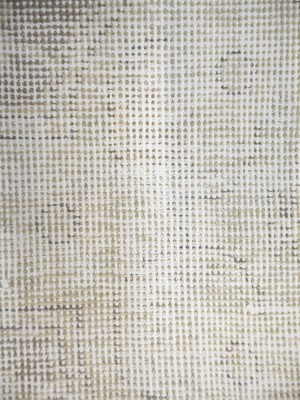 Antique Muted Beige Floral 9'5X12'4 Distressed Vintage Oriental Rug