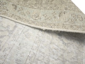 Antique Muted Cream Floral 9'5X12'8 Distressed Vintage Oriental Rug