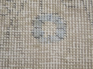 Antique Muted Beige Floral 9X12 Distressed Vintage Oriental Rug