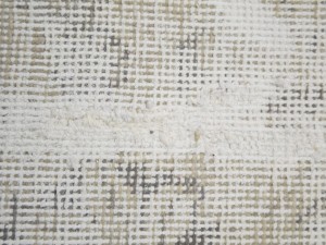 Antique Muted Beige Floral 9'6X12'3 Distressed Vintage Oriental Rug