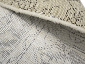 Antique Muted Beige Floral 8'5X11'7 Distressed Vintage Oriental Rug