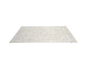 Antique Muted Beige Floral 8X12 Distressed Vintage Oriental Rug