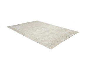 Antique Muted Beige Floral 8X11 Distressed Vintage Oriental Rug