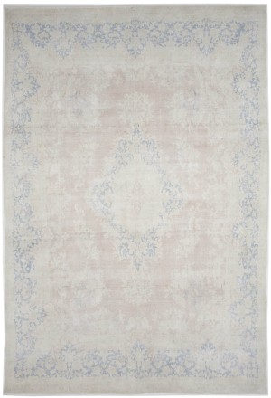Antique Muted Floral 9X14 Distressed Vintage Oriental Rug
