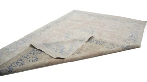 Antique Muted Floral 9X14 Distressed Vintage Oriental Rug