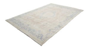 Antique Muted Floral 9X14 Distressed Vintage Oriental Rug