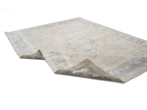 Antique Muted Floral 10X13 Distressed Vintage Oriental Rug