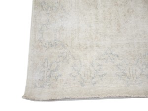Antique Muted Orange Floral 10X13 Distressed Vintage Oriental Rug