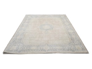Antique Muted Floral 10X13 Distressed Vintage Oriental Rug