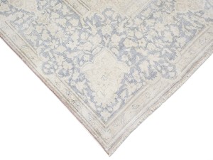 Antique Muted Floral 10X13 Distressed Vintage Oriental Rug