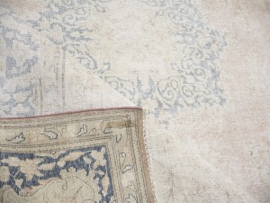 Antique Muted Floral 10X13 Distressed Vintage Oriental Rug