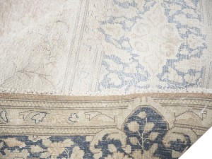 Antique Muted Floral 10X13 Distressed Vintage Oriental Rug
