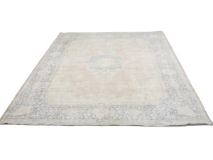 Antique Muted Floral 10X13 Distressed Vintage Oriental Rug