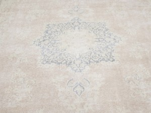 Antique Muted Floral 10X13 Distressed Vintage Oriental Rug