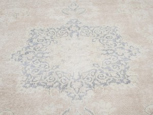 Antique Muted Floral 10X13 Distressed Vintage Oriental Rug