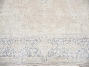 Antique Muted Floral 10X13 Distressed Vintage Oriental Rug
