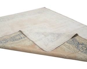 Antique Muted Floral 10X13 Distressed Vintage Oriental Rug