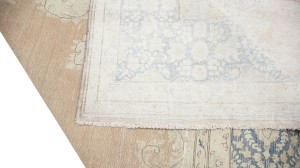 Antique Muted Floral 10X13 Distressed Vintage Oriental Rug
