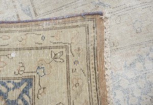 Antique Muted Floral 10X13 Distressed Vintage Oriental Rug