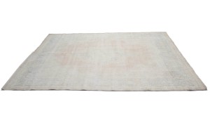 Antique Muted Floral 10X13 Distressed Vintage Oriental Rug