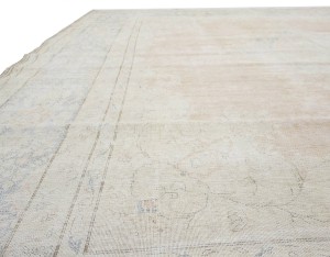 Antique Muted Floral 10X13 Distressed Vintage Oriental Rug