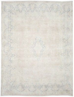 Antique Muted Floral 10X13 Distressed Vintage Oriental Rug