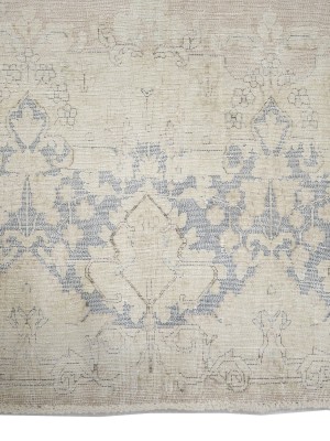 Antique Muted Floral 10X13 Distressed Vintage Oriental Rug